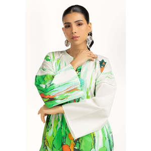 Ensemble Coordonné Imprimé en Cambric IPST-55253, Tissu Crêpe Décontracté Sans Col pour Tenues Printemps/Été, Ensemble 2 Pièces, MOQ 2 Pièces - Product Image 5