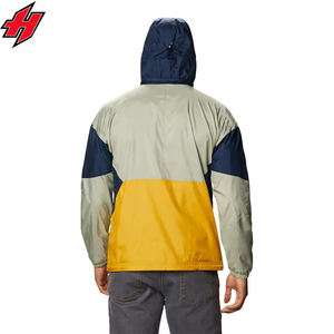 Ensemble deux pièces de survêtement coupe-vent de sport personnalisé de haute qualité pour l'entraînement d'été et le jogging veste de course à capuche pour homme - Product Image 6