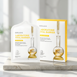 แผ่นมาส์กบำรุงผิวหน้า Derladie Korean Beauty Intensive Calming Sheet Skin Shield Solution Barrier Lock Care ช่วยปลอบประโลมผิว ลดการระคายเคือง และเพิ่มความชุ่มชื้นสำหรับผิวที่ระคายเคือง - Product Image 1