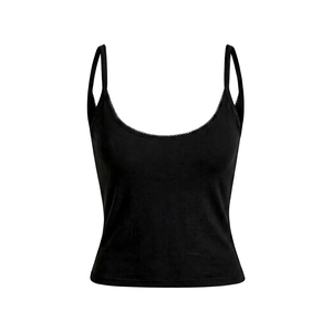 Débardeurs pour femmes Waqar Teez, col rond, style hip-hop, respirants, imprimés lettres en relief, 100% polyester, été - Product Image 1