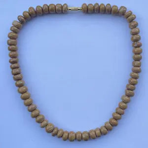 Collier en pierre naturelle de chameau, jaspe, Rondelle lisse, perles de pierres précieuses, ensembles de bijoux tendance, vente Semi-précieuse, 6mm, 8mm, 10mm, 12mm