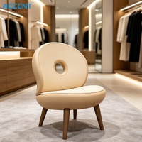 Fauteuil d'appoint en FRP en forme de donut mignon pour la décoration intérieure des salles d'enfants de maternelle, des crèches et des villas résidentielles