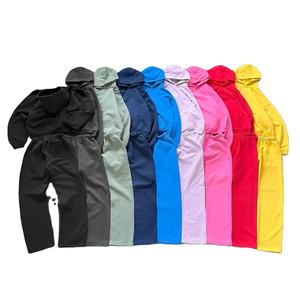 Survêtement ample et court en molleton uni pour homme, coupe boxy, personnalisable, vente en gros, bon prix - Product Image 1