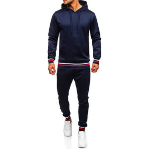 Vêtements de sport Gym Fitness Tech Polaire Training Survêtements Hommes Deux Pièces Pull Survêtement Jogging Costume pour Hommes - Product Image 1
