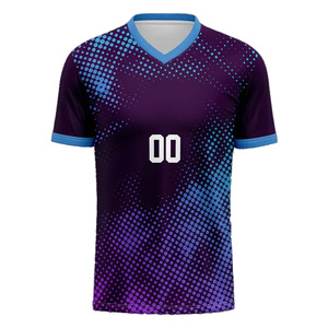 Vêtements de sport d'entraînement de football à manches courtes de style nouveau maillot de football chemises de football vente chaude chemise de vêtements de football - Product Image 1