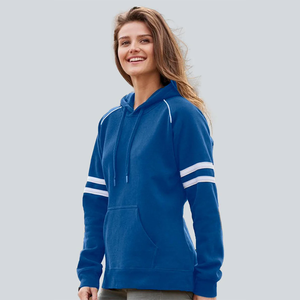 เสื้อฮู้ดดี้ผู้หญิงดีไซน์ใหม่ สีพื้น ระบายอากาศได้ดี สวมใส่สบาย คุณภาพพรีเมียม ผ้าฝ้ายฟลีซ 100%  โลโก้ด้านหน้า สไตล์ลำลอง จาก Ako - Product Image 4