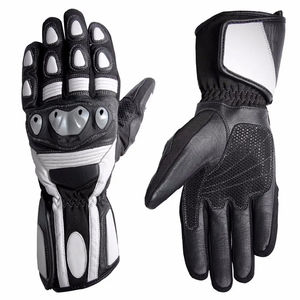 Guantes Largos de Motocicleta de Cuero Genuino para Hombre, Guantes de Carreras de Motocicleta, Precio Razonable, Alta Calidad - Product Image 1