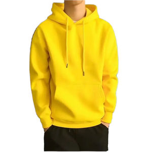 Sudadera con capucha de moda para hombre, blusa informal de manga larga, estilo callejero, Colección Otoño Invierno, ajuste holgado, Color sólido, poliéster - Product Image 2