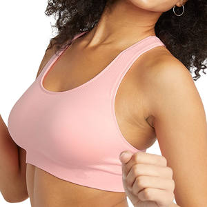 OEM Custom High Support Seamless <b>Orange</b> <b>Sports</b> <b>Bra</b> for Women Breathable & Lightweight with Personalized Logo Plus Size Available - Product Image 2