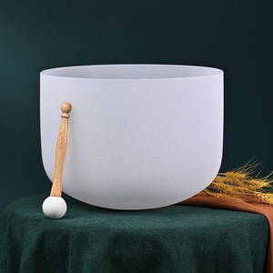 SUCCESS 432Hz Frosted Quartz Crystal Singing Bowls a <strong>B</strong> C D E F <strong>G</strong> Note Set of 7 Crystal Singing Bowls - Product Image 6