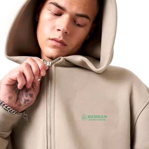 Wholesale New Style Lightweight Quick Dry Breathable Unisex Zipper Hoodies <b>Thick</b> <b>Fleece</b> 100% Cotton Winter Sweatshirts - Product Image 5