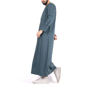 Vêtements musulmans traditionnels à séchage rapide en gros, Jubbah arabe, Thobe pour hommes, vêtements islamiques, Jalabiya musulmane pour hommes, Jubbah - Product Image 2
