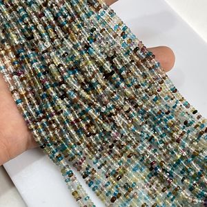 ลูกปัดอัญมณีแบบเหลี่ยมเพชรพลอยผสมจากธรรมชาติสำหรับทำเครื่องประดับขายส่ง - Product Image 2