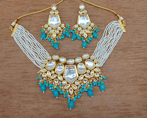 Premium Kundan <b>Necklace</b> <b>Set</b> Backside Meenakari Work Handcrafted <b>Set</b> Perfect For <b>Wedding</b> Functions Indian Traditional Jewelry <b>Set</b> - Product Image 3