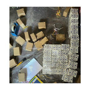 Caja de regalo de joyería con Incrustaciones de nácar azul, caja de comida seca con incrustaciones de mármol exportador indio - Product Image 1