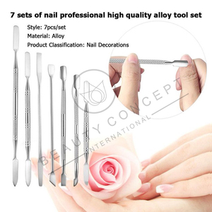 Empujador de Cutículas de Precisión Fabricado en Acero Quirúrgico con Diseño de Doble Punta para un Cuidado Suave de las Cutículas, Limpieza Precisa y Manicura Refinada - Product Image 2