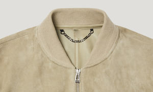 Chaqueta de moda de cuero genuino para hombre de piel de vaca pura tendencia personalizada OEM Full-Grain Napa respaldado Suede venta al por mayor Pakistán disponible - Product Image 2