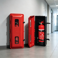 Armoire murale pour extincteur en plastique, fabricant de boîtes de rangement pour extincteurs