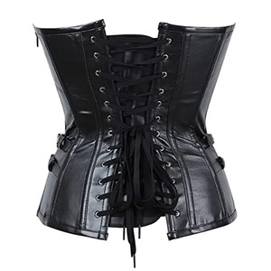 Corset bustier sexy de meilleure qualité pour femmes Body en cuir solide Corset en polyester grande taille - Product Image 3