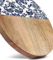 Handgemaakt natuurlijk houten snijplank met roestvrijstalen messenhouder, vaatwasserbestendig, aanpasbare maat en kleur, voor snijden en serveren