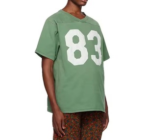 2025 Impresión logotipo personalizado cuello redondo de gran tamaño de manga corta hombres camisetas \ venta al por mayor entrenamiento hombro caído - Product Image 2