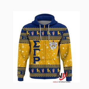 เสื้อฮู้ดแบบสวมหัว350ผ้าฝ้าย20% โพลีเอสเตอร์จีเอ็มเอ็มม่าแกมมาโรม่าสีทองปักโลโก้ได้ตามต้องการ - Product Image 5