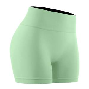 Pantalones cortos transpirables de cintura alta sin costuras para mujer, mallas deportivas para entrenamiento, Yoga, pantalones cortos de gimnasio para mujer, ropa deportiva - Product Image 5