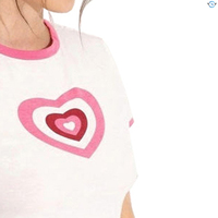 T-Shirt manches courtes pour femmes, haut court et ample, personnalisé, uni, à impression, en coton, 2020