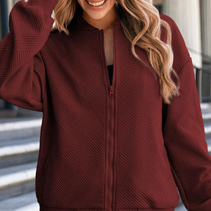 Veste bomber pour femme d'extérieur pour la saison d'hiver et d'automne, en vente en ligne, tissu respirant, veste bomber pour femme - Product Image 4