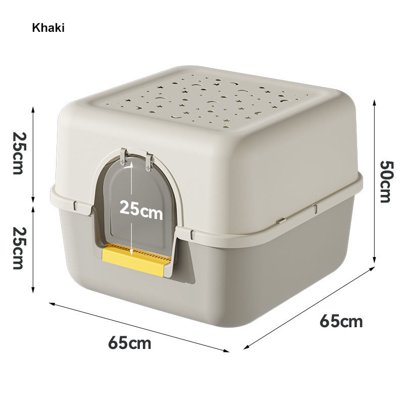 Entièrement clos-kaki