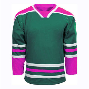 Maillot de hockey sur glace personnalisé, design 2025, sublimation, couleur unie, 100% polyester, séchage rapide, respirant, prix de gros bon marché - Product Image 6