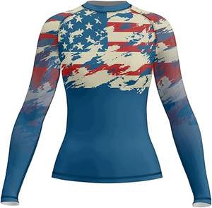 Ensemble de rashguard et de pantalon de compression MMA personnalisable OEM Waseem Impex, 100% polyester, vêtements de compression pour l'entraînement, séchage rapide, arts martiaux - Product Image 1