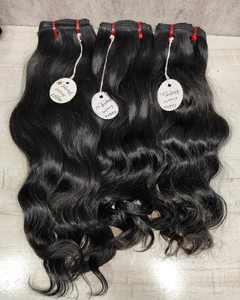 Extensiones de cabello humano virgen del sur de la India Premium, máquina cruda, paquetes de trama, suministro al por mayor de fábrica - Product Image 3