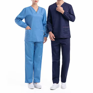 Tenue médicale personnalisable en mélange de coton pour femmes, de haute qualité, pour infirmières, médecins, cliniques, dentistes, chirurgiens, taille XL, avec aiguille - Product Image 1