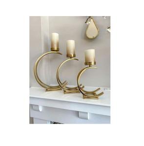 Bougeoir en aluminium de style lanterne moderne écologique pour Noël Décoration intérieure Couleurs personnalisables Logo Bulk Wholesale - Product Image 1