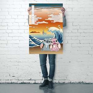 For Disney Japan Stitch <b>Poster</b> Made of Paper for Wall Decor - Product Image 4