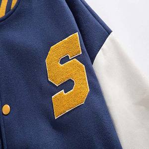 Chaqueta de béisbol universitaria de invierno para hombre, cazadora informal con letras, estilo callejero, diseño de parches ligeros - Product Image 2