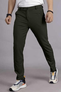 Pantalon de golf performance pour hommes coupe active taille haute tissu de toile respirant séchage rapide confort pour la marche bureau usage décontracté - Product Image 6