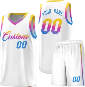 Camiseta de baloncesto de poliéster reversible personalizada para adultos al por mayor, ropa deportiva sublimada transpirable, conjunto de uniforme elegante - Product Image 4