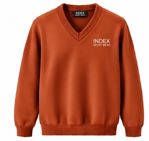 Suéter de Cuello en V para Hombre, Marca INDEX, Tejido, Deportivo, para Otoño - Product Image 1