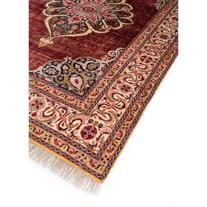 Alfombra de Lana Anudada a Mano Aalam, Diseño de Medallón Rojo Naranja, Kilim Rectangular de 9x12, Abstracta, Hecha a Mano para Adolescentes, para Entrada o Pasillo - Product Image 2