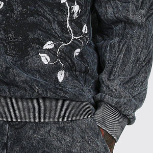 Ensemble de survêtement à capuche imprimé floral délavé premium pour hommes, jogging surdimensionné, ensemble de survêtement en molleton d'hiver, streetwear, OEM personnalisé, vente en gros, mode - Product Image 6