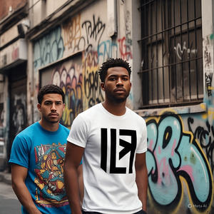 Camiseta de algodón 300 GSM de lujo 100%, camisetas de talla grande para hombre, camisetas de peso pesado de gran tamaño bordadas personalizadas - Product Image 2