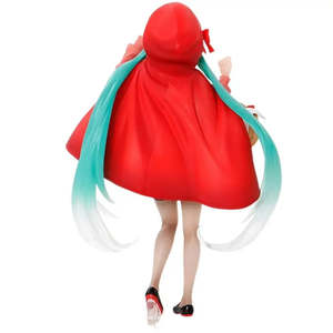 Small Anime Figurine of <b>Red</b> Riding Hood Plastic <b>Material</b> Inspired by Japanese Animation - Product Image 2