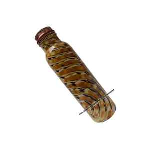 Venta directa de fábrica, botella de agua Coper impresa esmaltada para el hogar, cocina, oficina, beneficio de salud de Ayurveda al mejor precio - Product Image 4