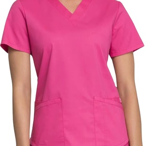 เครื่องแบบโรงพยาบาลสำหรับผู้ชายและผู้หญิงเสื้อโค้ทคอตตอนสครับ100% - Product Image 1