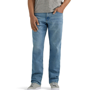 Pantalones vaqueros holgados de algodón azul claro desteñido a la moda para hombre, pantalones vaqueros holgados, ropa de calle, Pantalones rectos Vintage para hombre - Product Image 5