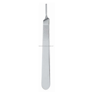 Manche de scalpel en acier inoxydable n° 3 certifié CE ISO, manche chirurgical réutilisable, fournisseur en gros d'instruments dentaires OEM ODM - Product Image 1