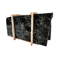 Dalles de marbre Alnoir de haute qualité, taille découpée, marbre turc brun noirâtre, polies, imperméables, écologiques, durables, pour hôtel