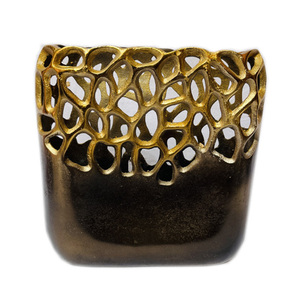 Jarrón de Flores de Aluminio Atiqco, Diseño Feng Shui para Decoración de Mesa de Pascua, Decoración Elegante para el Hogar u Oficina - Product Image 4